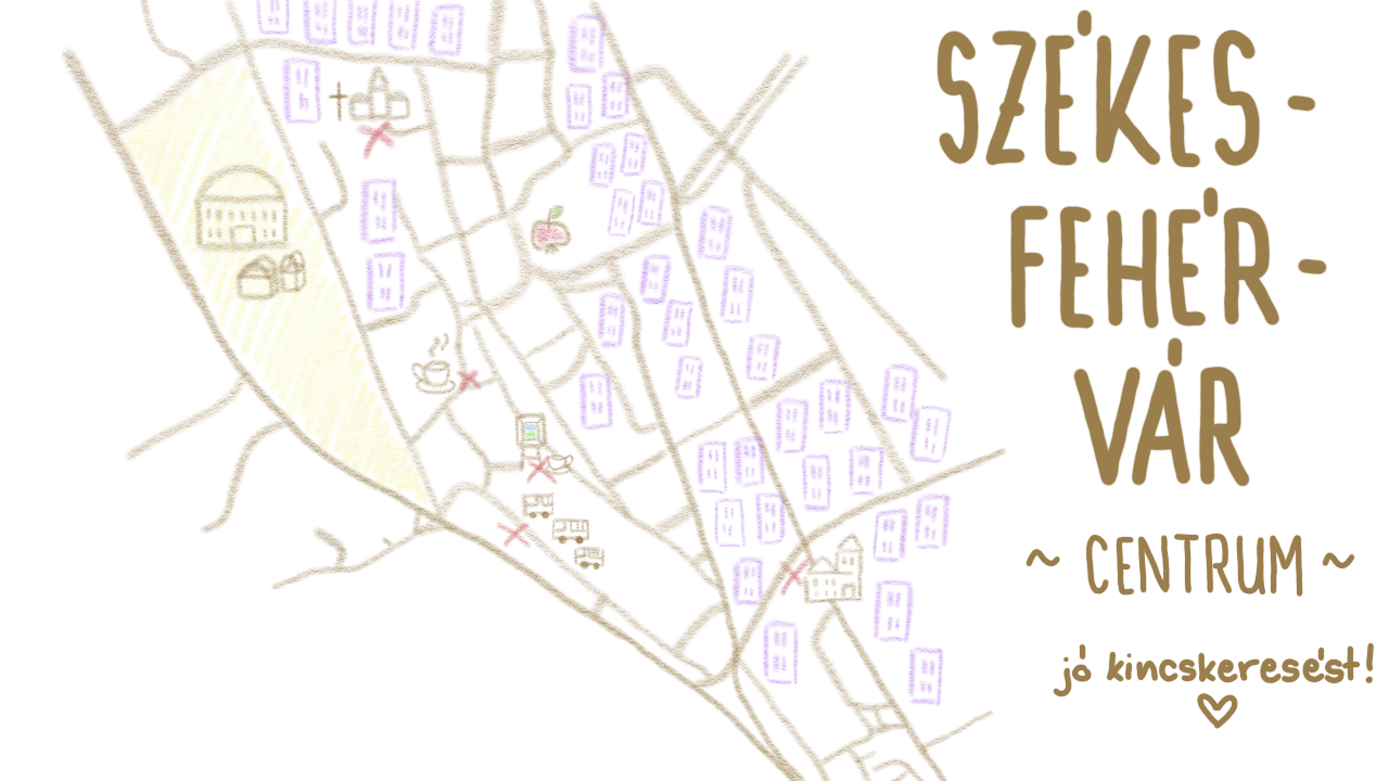 Székesfehérvár, centrum térkép